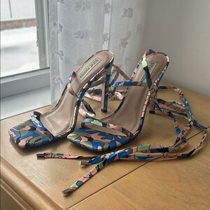 Steve Madden Camouflage Strappy Heels